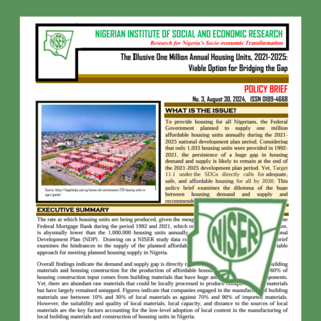 Niser View The Illusive One Million Annual Housing Units, 2021-2025: Viable Option ...